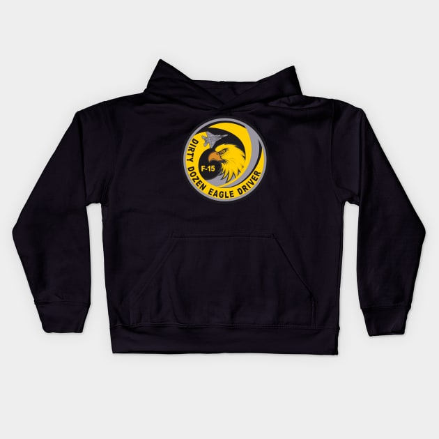 Dirty Dozen Eagle Driver Kids Hoodie by MBK